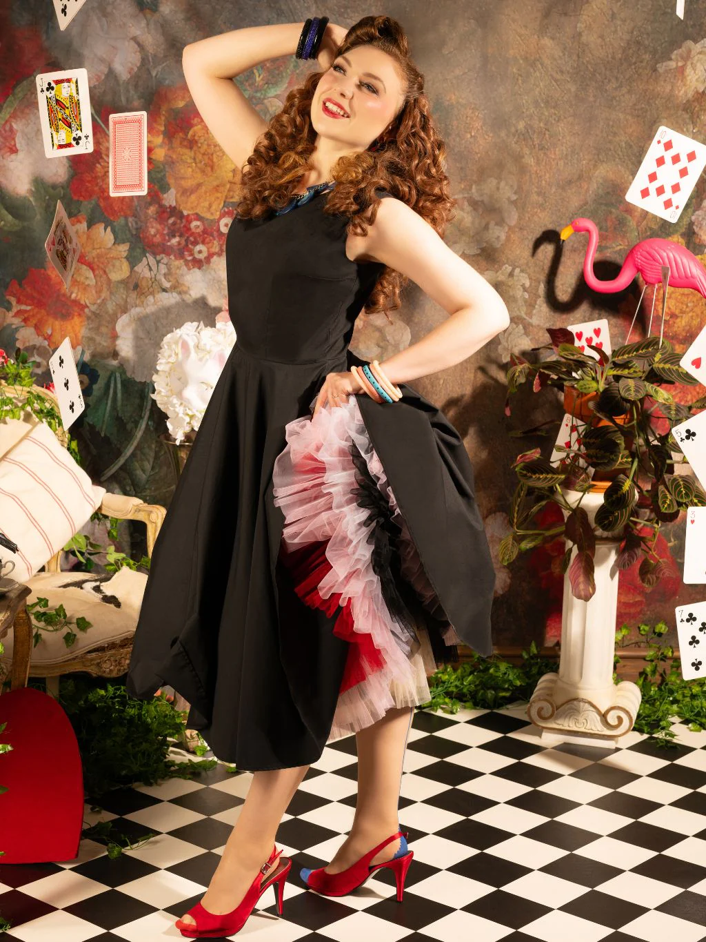 Thomasina 1950s Black Dress - Image 7