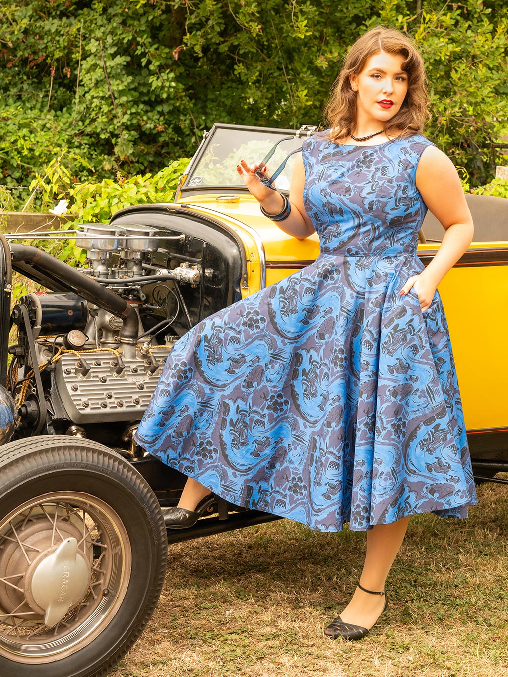 Remus Thomasina 1950s Motor Racing Dress - Image 4