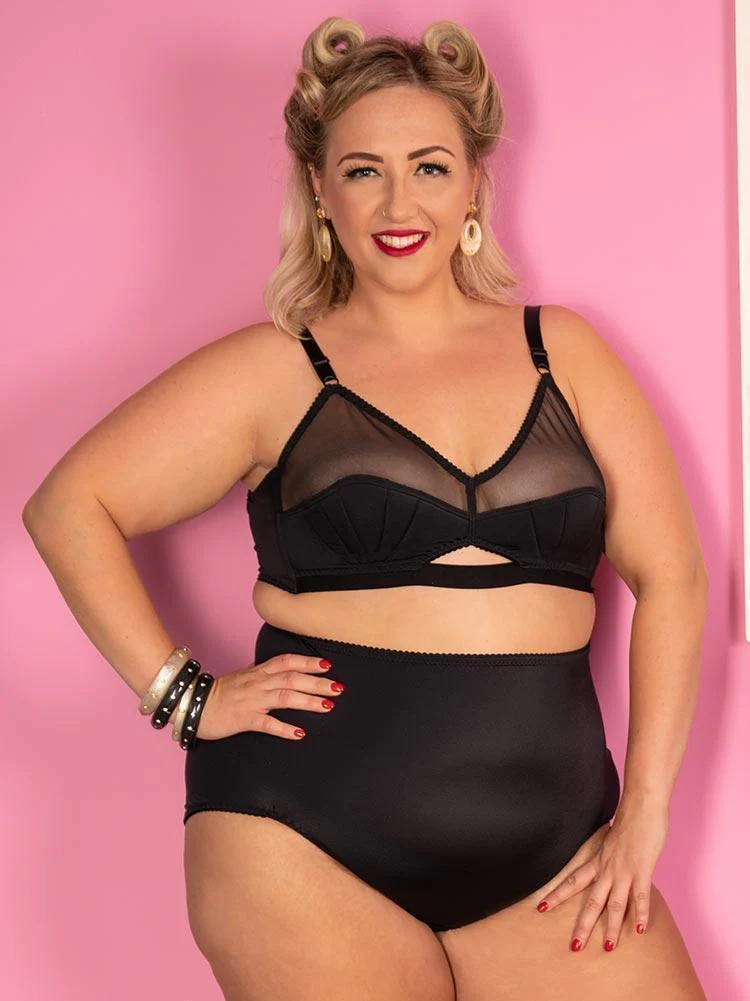 Liz Black High Waist Knickers L2082 - Image 10