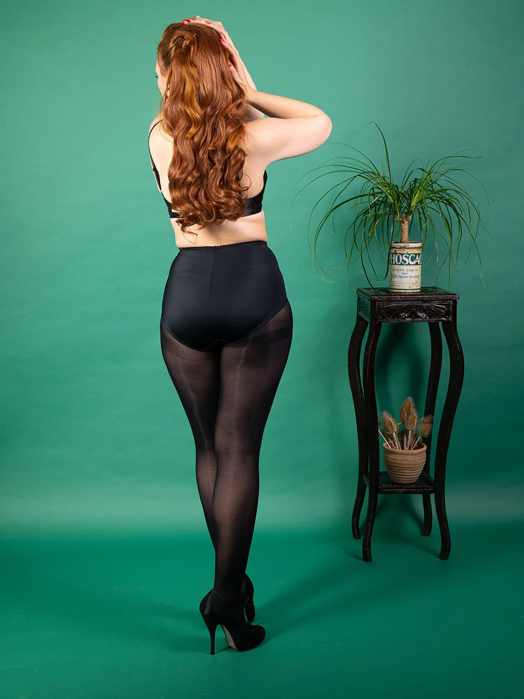 Black Opaque Tights - Image 7
