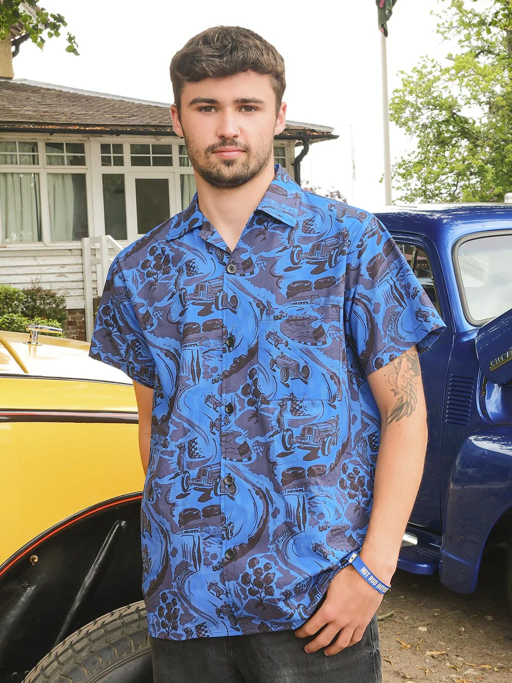Blue Remus Bowling Shirt - Image 3