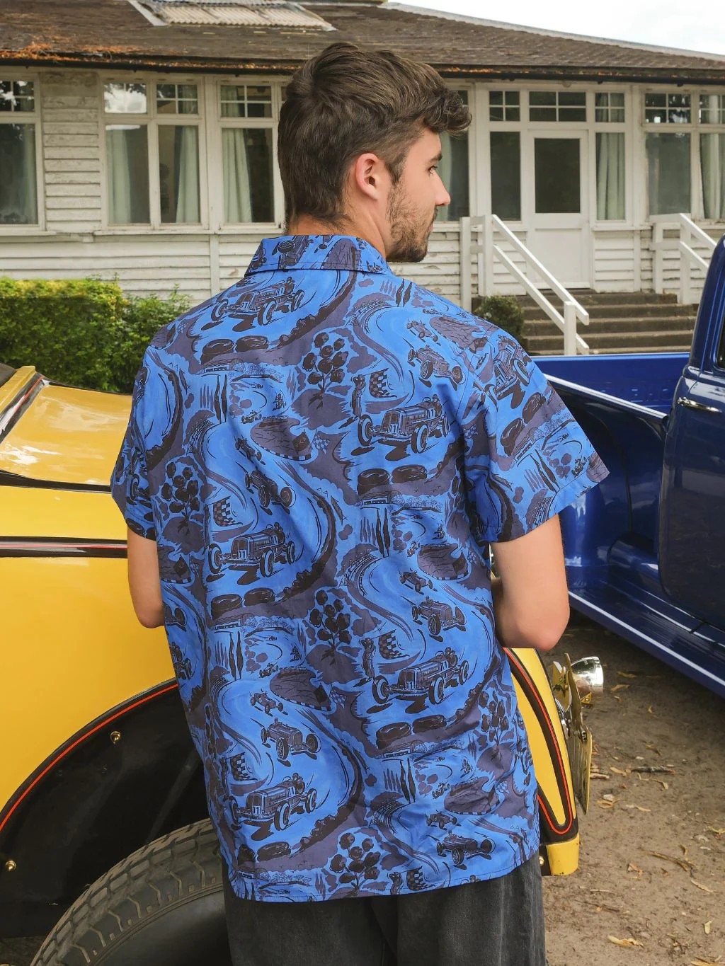 Blue Remus Bowling Shirt - Image 7
