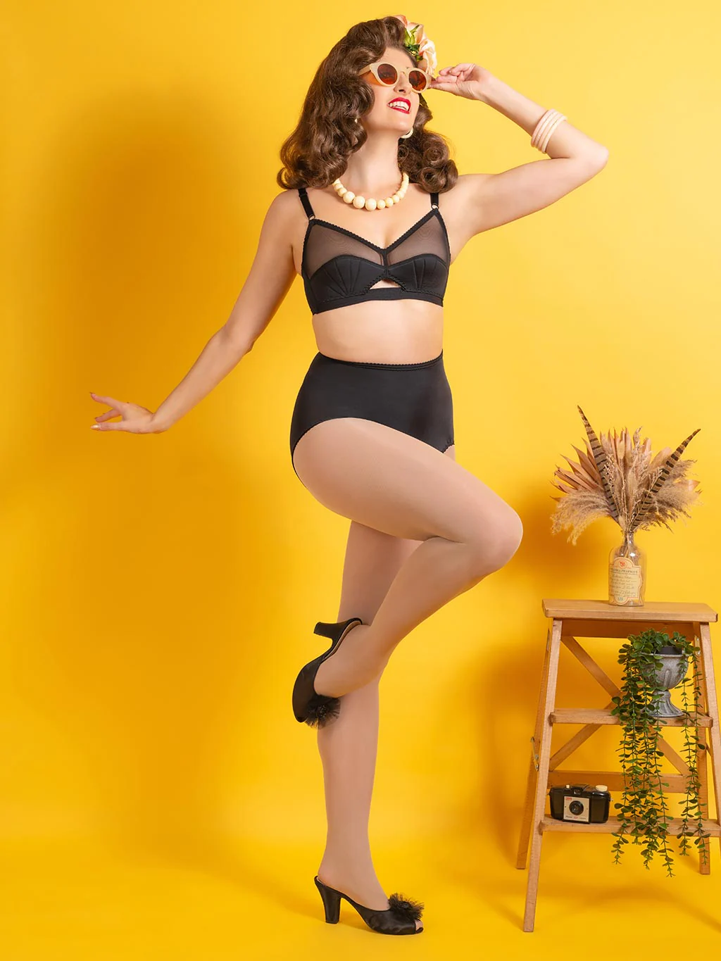 Champagne Opaque Tights - Image 3