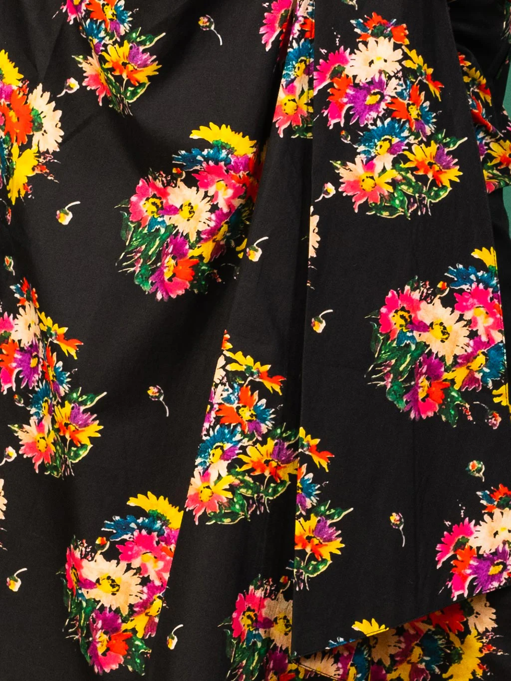 Dark Floral Vintage Anne Sarong Dress V016DC - Image 5