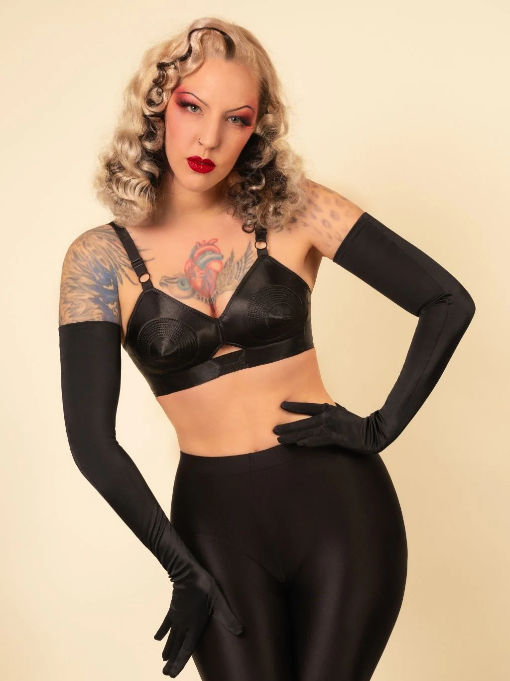 Long Black Gloves A2017 - Image 4