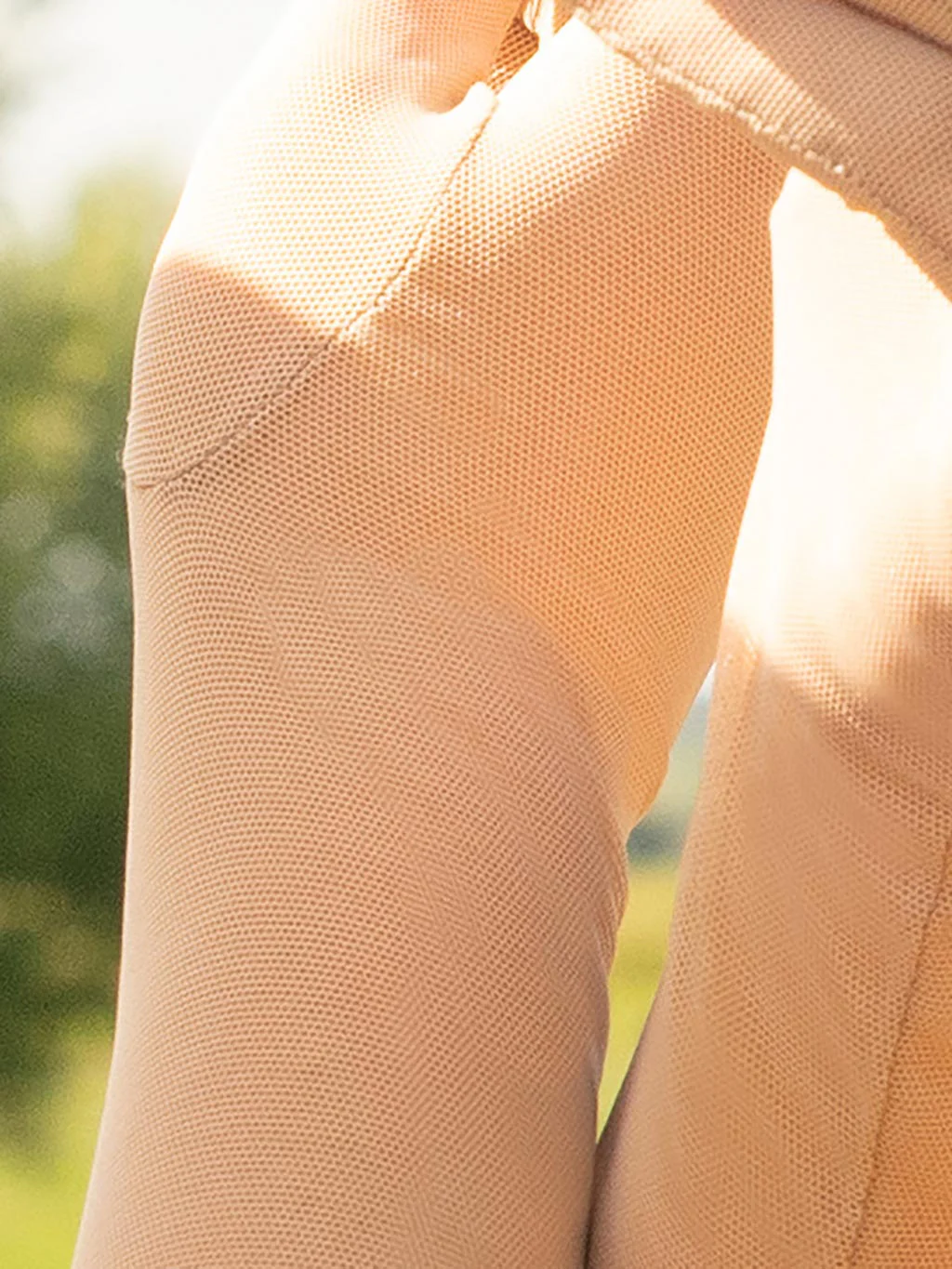 Long Champagne Sheer Gloves A2016C - Image 4