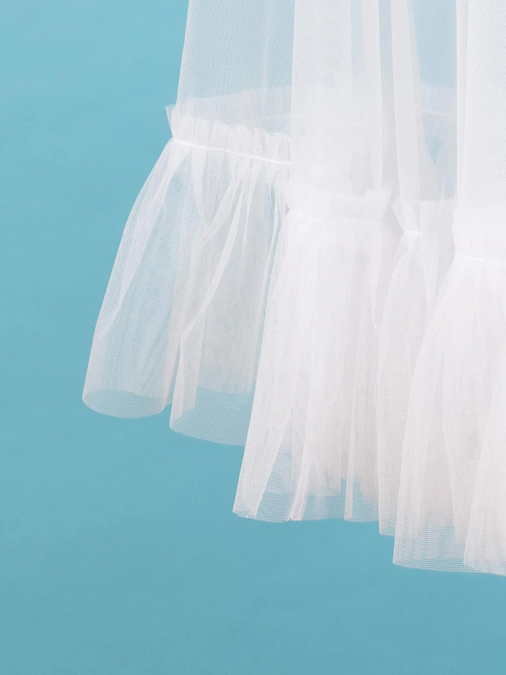 White Frilly Petticoat L8021W - Image 4